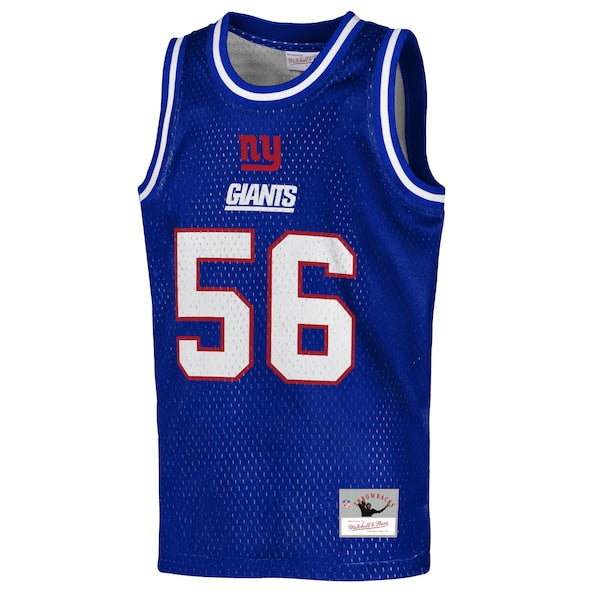 Lawrence Taylor New York Giants Youth Retired Player NFL Basketball Fashion Jersey - Royal - Image 2