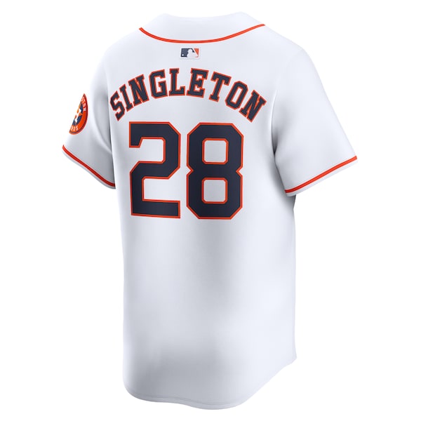 Jon Singleton Houston Astros Nike Home Limited Player Jersey - White - Image 3