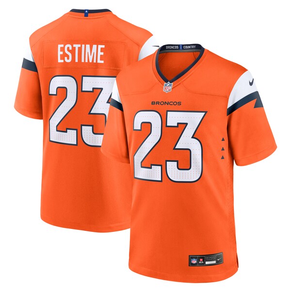 Audric Estime Denver Broncos Nike Team Game Jersey - Orange - Image 2