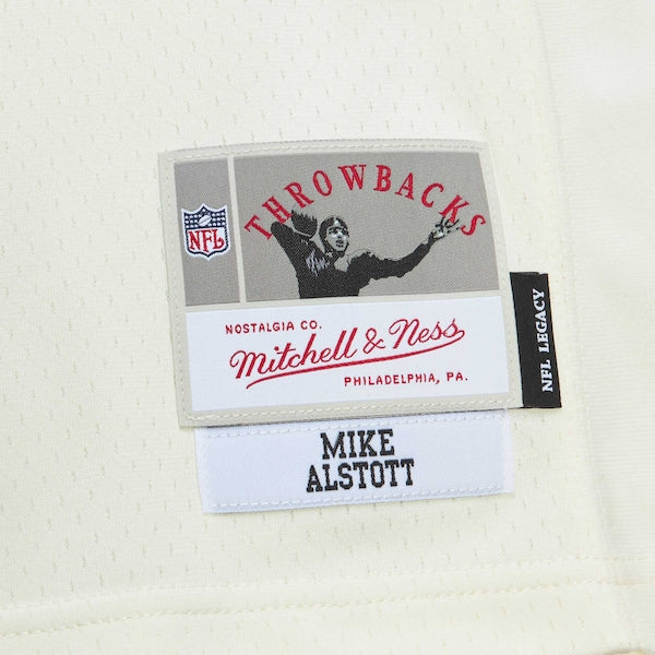 Mike Alstott Tampa Bay Buccaneers Chainstitch Legacy Jersey - Cream - Image 6