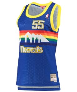 Alternative view of Dikembe Mutombo Denver Nuggets Women's 1991/92 Hardwood Classics Swingman Jersey - Royal