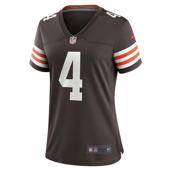 Deshaun Watson Cleveland Browns Nike Women's Player Jersey - Brown/White - Image 3