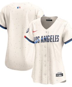Los Angeles Dodgers Nike Women's City Connect Limited Jersey - Cream
