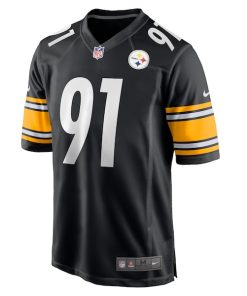 Alternative view of Stephon Tuitt Pittsburgh Steelers Nike Game Team Jersey - Black