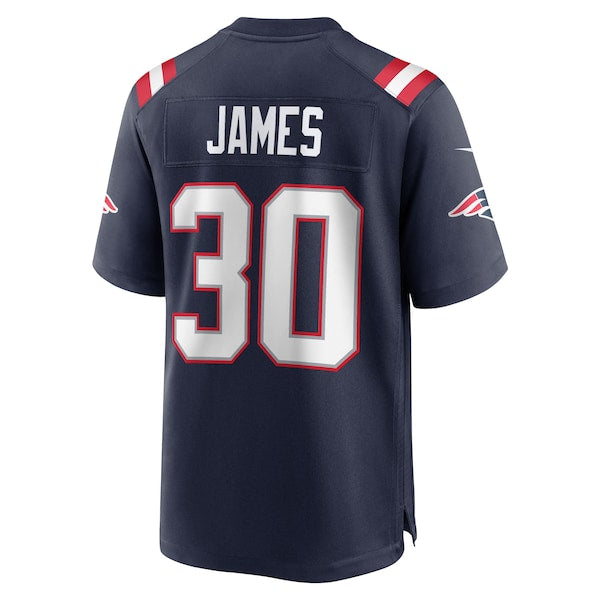 D.J. James New England Patriots Nike Team Game Jersey - Navy - Image 3