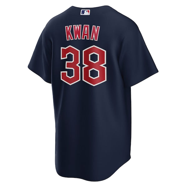 Steven Kwan Cleveland Guardians Nike Alternate Replica Jersey - Navy - Image 3