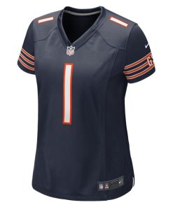 Alternative view of Number 1 Bride Chicago Bears Nike Women's Game Jersey - Navy
