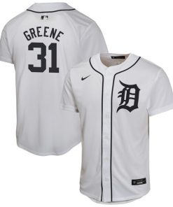 Riley Greene Detroit Tigers Nike Youth Home Game Player Jersey - White