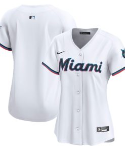 Miami Marlins Nike Women's Home Limited Jersey - White