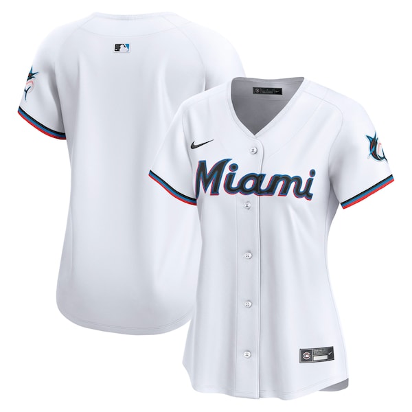 Miami Marlins Nike Women's Home Limited Jersey - White