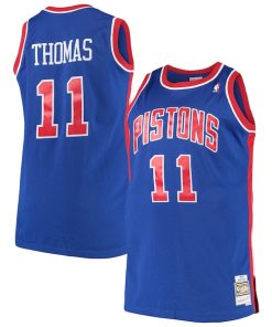 Isaiah Thomas Detroit Pistons 1988/89 Big & Tall Hardwood Classics Swingman Jersey - Royal