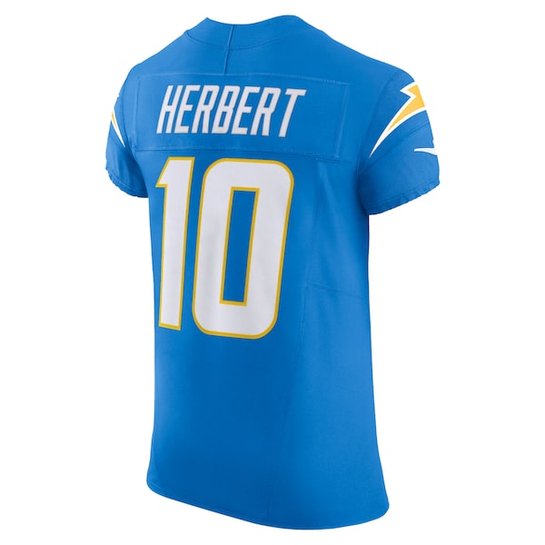 Justin Herbert Los Angeles Chargers Nike Vapor F.U.S.E. Elite Jersey - Powder Blue - Image 3