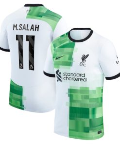 Mohamed Salah Liverpool Nike 2023/24 Away Replica Player Jersey - White/Red