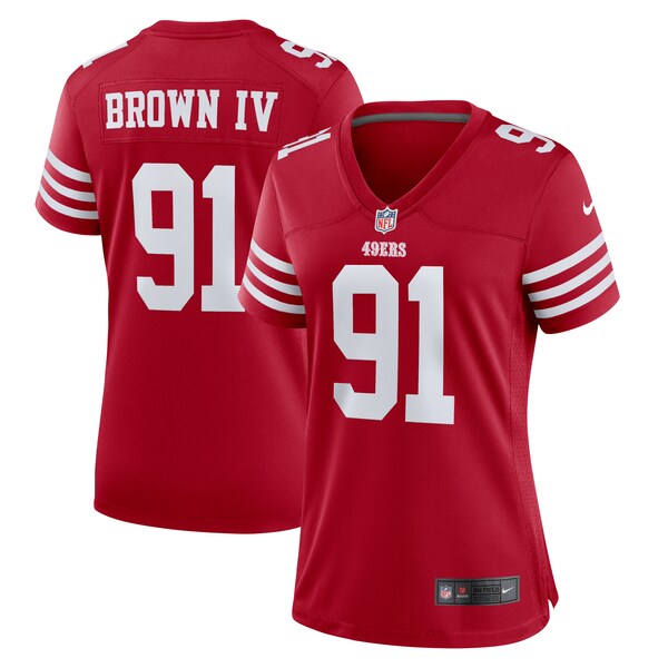Earnest Brown IV San Francisco 49ers Nike Women's Team Game Jersey - Scarlet
