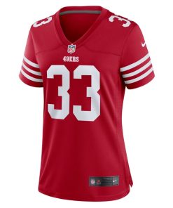 Alternative view of Rock Ya-Sin San Francisco 49ers Nike Women's Team Game Jersey -  Scarlet