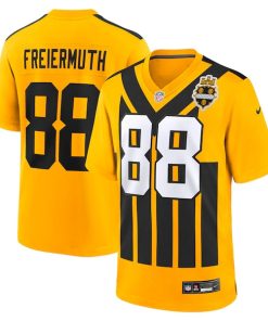 Pat Freiermuth Pittsburgh Steelers Nike Alternate 1933 Throwback Game Jersey - Gold/Black