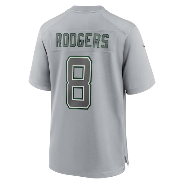 Aaron Rodgers New York Jets Nike Atmosphere Fashion Game Jersey - Heather Gray - Image 3
