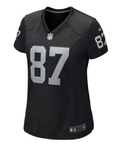 Alternative view of Michael Mayer Las Vegas Raiders Nike Women's  Game Jersey -  Black