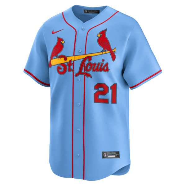 Lars Nootbaar St. Louis Cardinals Nike Alternate Limited Jersey - Light Blue/White - Image 3