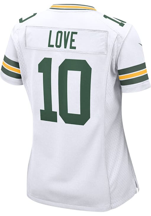 Jordan Love Green Bay Packers Nike Women's Game Jersey - White - Image 3