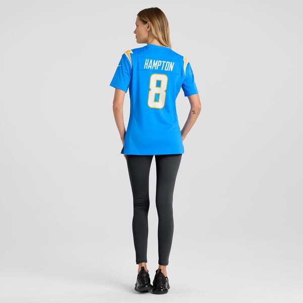 Omarion Hampton Los Angeles Chargers Nike Women's Team Game Jersey - Powder Blue - Image 5