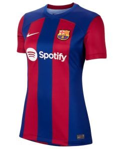 Alternative view of Joao Cancelo Barcelona Nike Women's 2023/24 Home Stadium Replica Player Jersey - Royal
