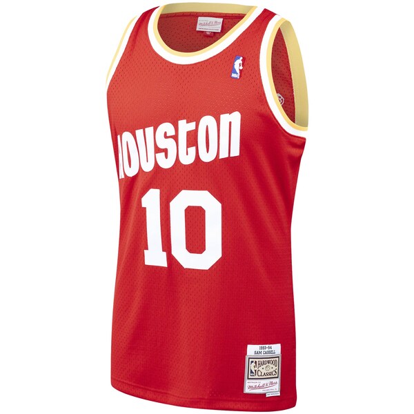 Sam Cassell Houston Rockets 1993/94 Hardwood Classics Swingman Jersey - Red - Image 3