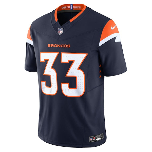 Javonte Williams Denver Broncos Nike Alternate Vapor F.U.S.E. Limited Jersey - Navy - Image 3