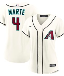 Ketel Marte Arizona Diamondbacks Nike Women's Home Replica Jersey - Cream