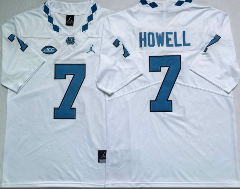 Sam Howell NCAA North Carolina Tar Heels Jordan Band Vapor Limited Jersey
