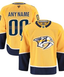Nashville Predators  Home Authentic Pro Custom Jersey - Gold