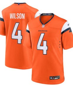 Zach Wilson Denver Broncos Nike Team Game Jersey -  Orange