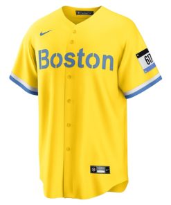 Alternative view of David Ortiz Boston Red Sox Nike Retired Player City Connect Replica Jersey - Gold