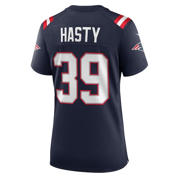 Jamycal Hasty New England Patriots Nike Women's Team Game Jersey - Navy - Image 3