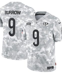 Joe Burrow Cincinnati Bengals Nike 2024 Salute to Service Limited Jersey - Arctic Camo