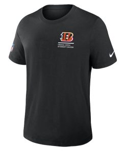 Alternative view of Cincinnati Bengals Nike 2025 NFL Crucial Catch Tri-Blend Dri-FIT T-Shirt - Black
