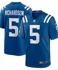 Alternative view of Anthony Richardson Indianapolis Colts Nike 2023 NFL Draft First Round Pick Game Jersey - Royal/Blue/White