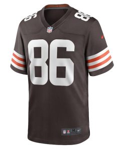 Alternative view of Devin Asiasi Cleveland Browns Nike  Game Jersey -  Brown