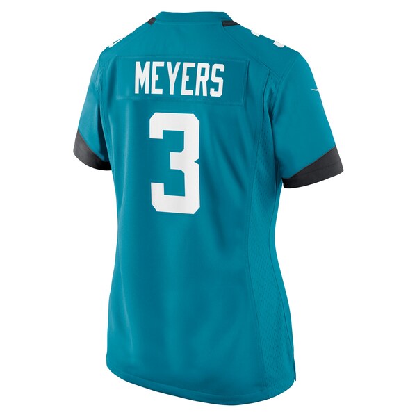 Jakobi Meyers Jacksonville Jaguars Nike Women's Team Game Jersey - Teal - Image 3