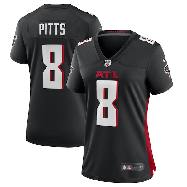 Kyle Pitts Atlanta Falcons Nike Women's 2021 NFL Draft First Round Pick Player Game Jersey - Black/Red - Image 2