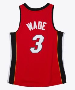 Alternative view of Dwyane Wade Miami Heat Women's 2005/06 Hardwood Classics Swingman Jersey - Red