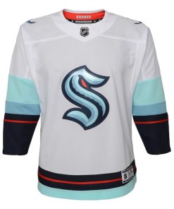 Alternative view of Seattle Kraken Youth Away Premier Jersey - White