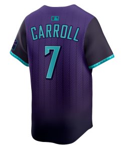 Alternative view of Corbin Carroll Arizona Diamondbacks Nike 2025 City Connect Limited Player Jersey - Purple