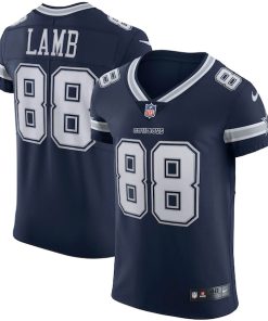 Alternative view of CeeDee Lamb Dallas Cowboys Nike Vapor Elite Jersey - Navy/White