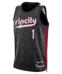 Alternative view of Anfernee Simons Portland Trail Blazers Nike Unisex 2024/25 Swingman Player Jersey - City Edition - Black