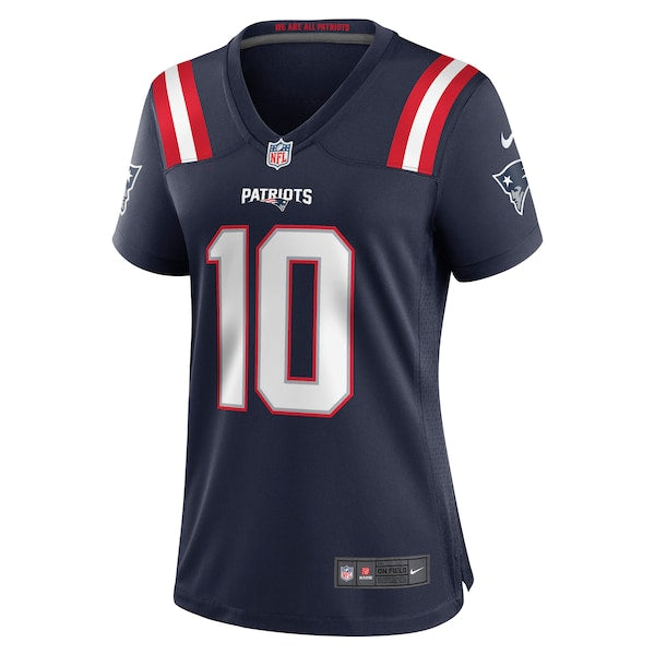 Mac Jones New England Patriots Nike Women's Player Jersey - Navy/White - Image 3