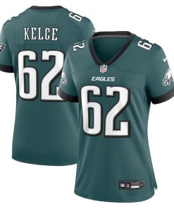 Jason Kelce Philadelphia Eagles Nike Women's Team Game Jersey - Midnight Green/Black