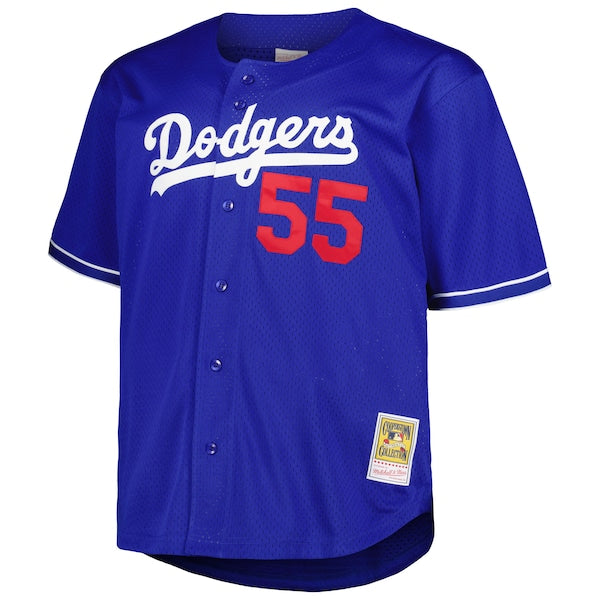 Orel Hershiser Los Angeles Dodgers Big & Tall Cooperstown Collection Batting Practice Replica Jersey - Royal - Image 2