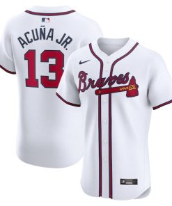 Ronald Acu?a Jr. Atlanta Braves Nike Home Elite Jersey - White