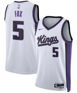 De'Aaron Fox Sacramento Kings Nike Unisex Swingman Jersey - Association Edition - White/Black